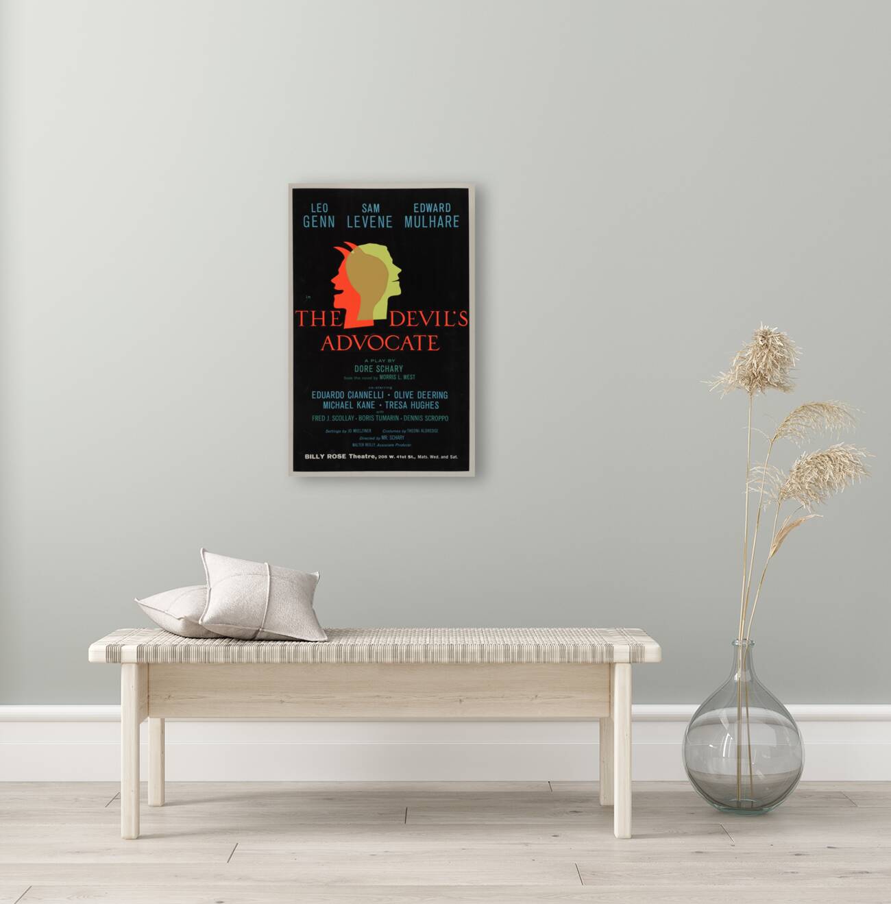 The Devil’s Advocate 1962 Artcraft Lithograph Poster 1905–1970 Reproduction