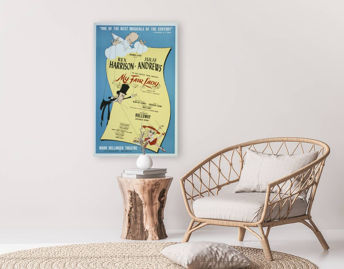 My fair lady 1956 Al Hirschfeld American 1903-2003 Artcraft Lithograph Poster Reproduction