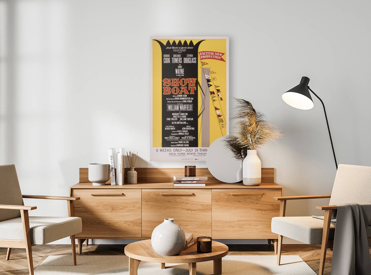 Showboat 1966 M. Koskinen Artcraft Lithograph Poster Reproduction