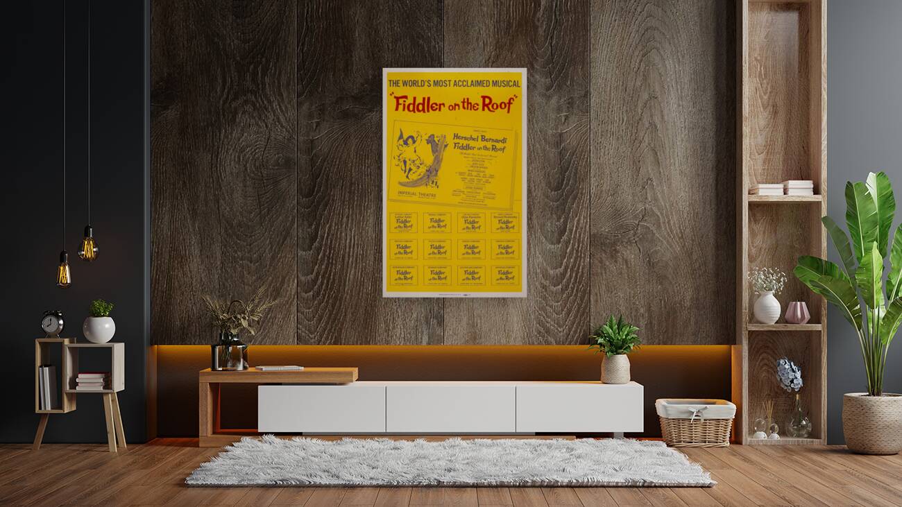 Fiddler on the Roof 1967 1905–1970 Artcraft Lithograph Poster Reproduction