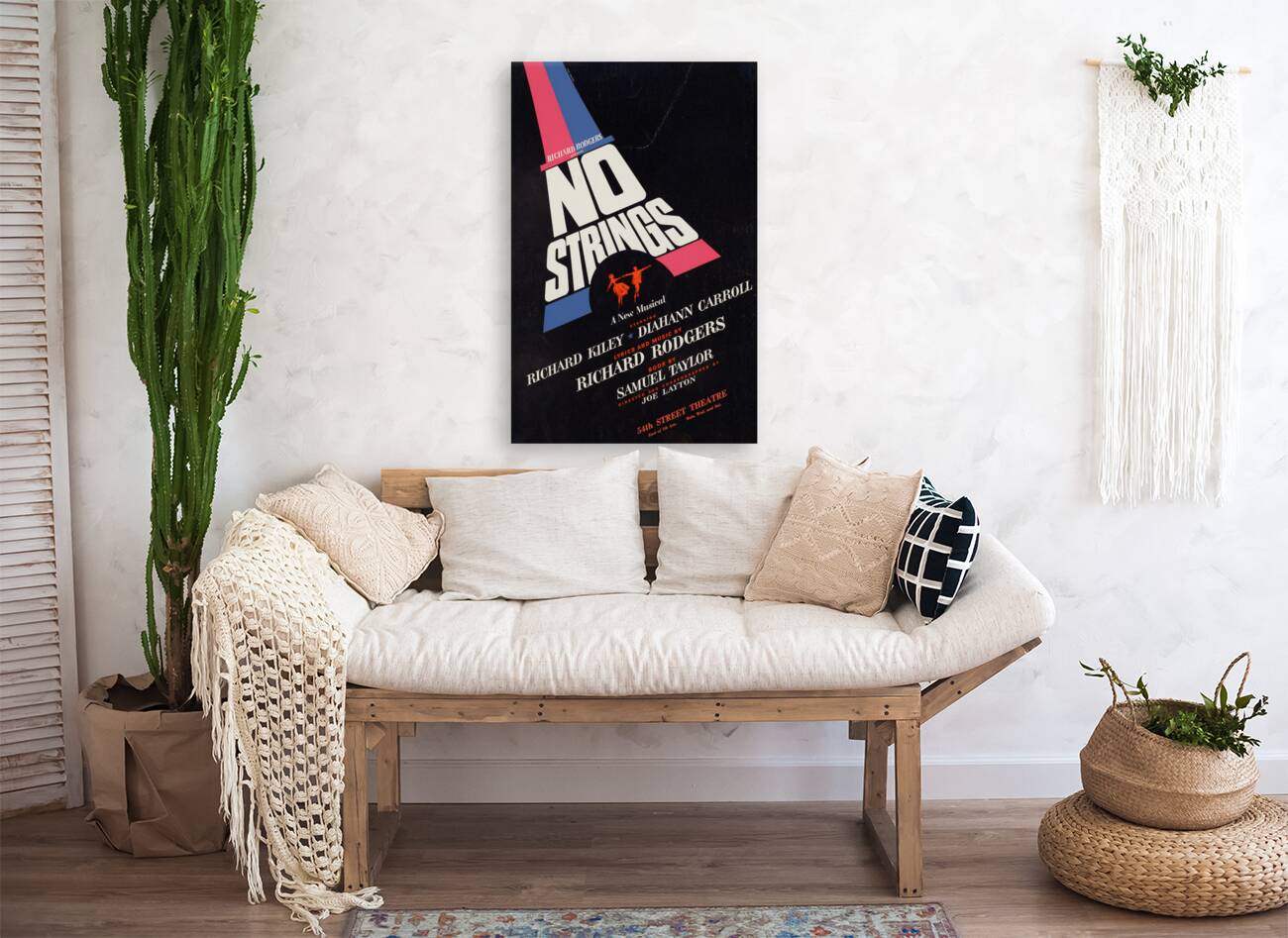 No strings a new musical 1962 Paul Bacon American 1923 – 2015 Artcraft Lithograph Poster 1905–1970 Reproduction