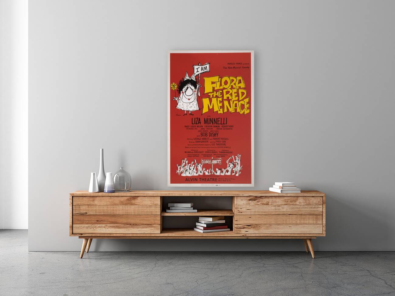 Flora the red menace 1964 H. Gardner American 20th Century  Artcraft Lithograph Poster 1905–1970 Reproduction