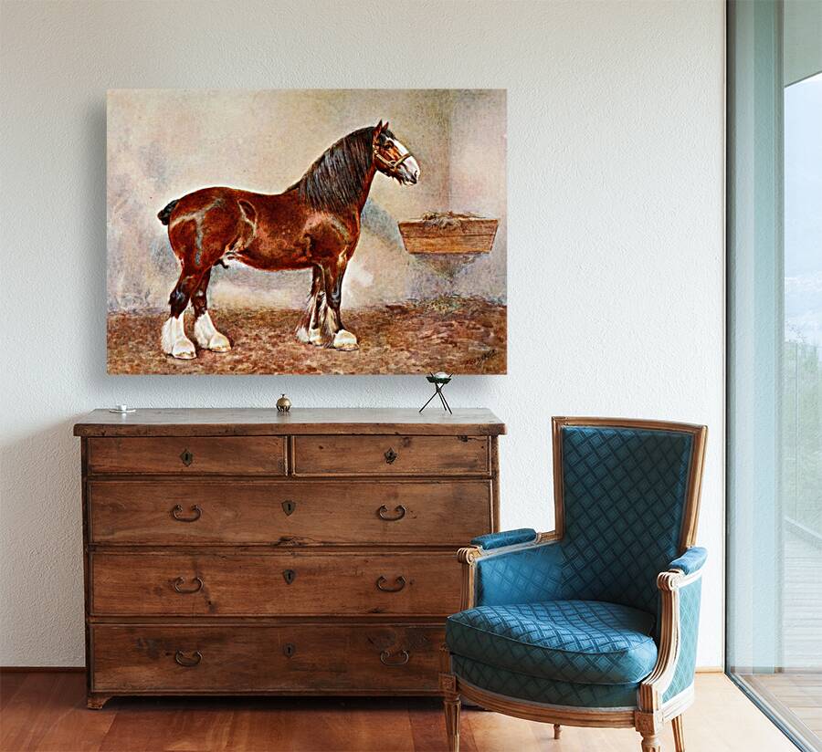 Clydesdale Stallion Prince of Albion Frank Babbage English 1858–1916 Reproduction