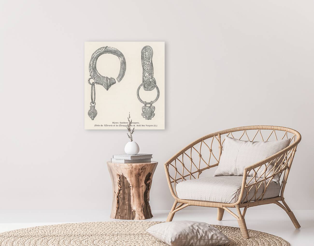 Etruscan design. 1888 edition Lornement Polychrome by Albert Racine 1825–1893. Reproduction