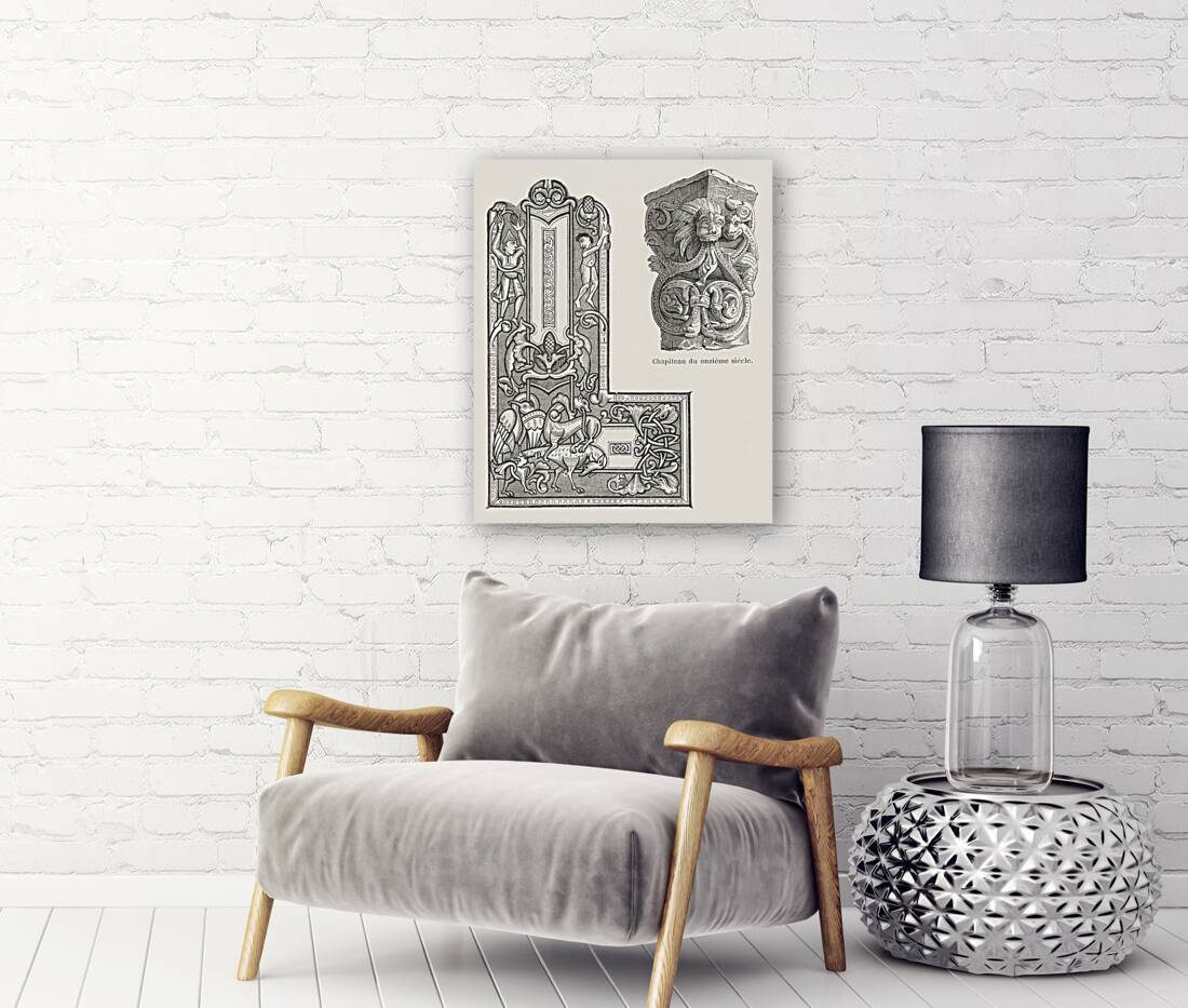 Antique Chinese illustrations. 1888 edition Lornement Polychrome by Albert Racine 1825–1893. Reproduction