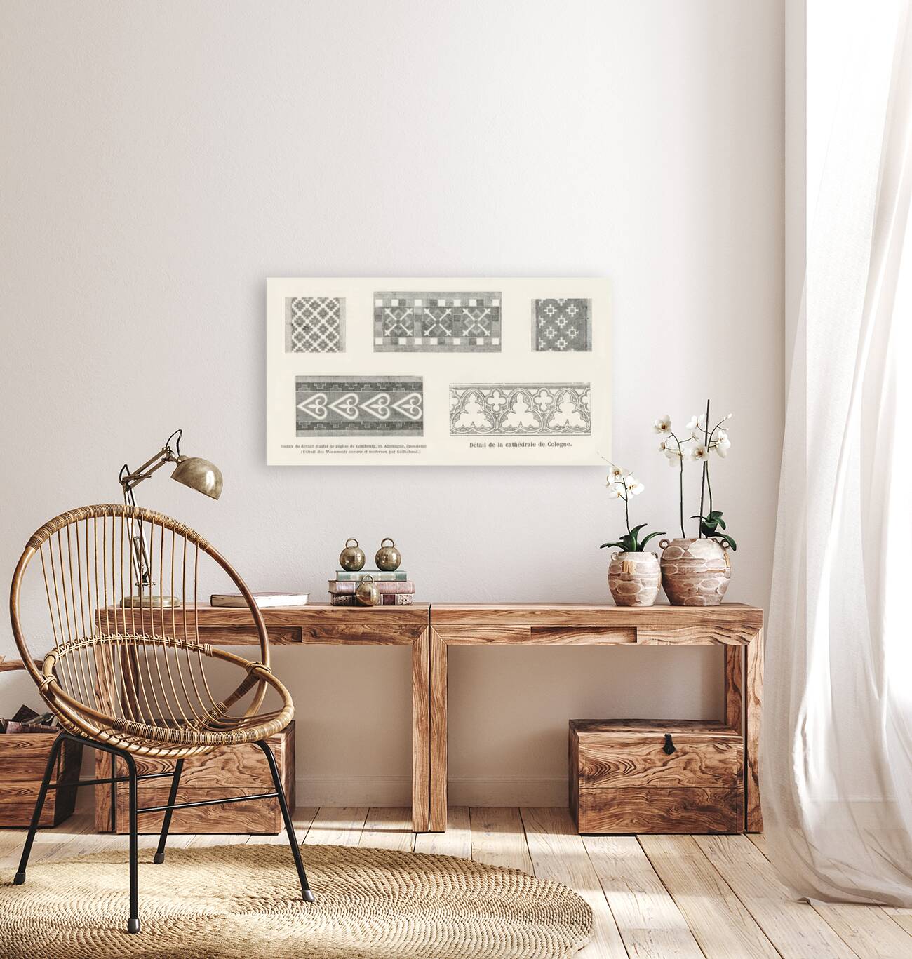 12nd-century designs. 1888 edition Lornement Polychrome by Albert Racine 1825–1893. Reproduction