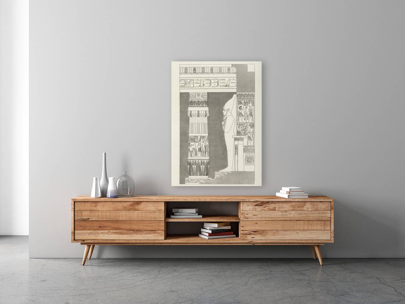 Egyptian pattern. 1888 edition Lornement Polychrome by Albert Racine 1825–1893. Reproduction