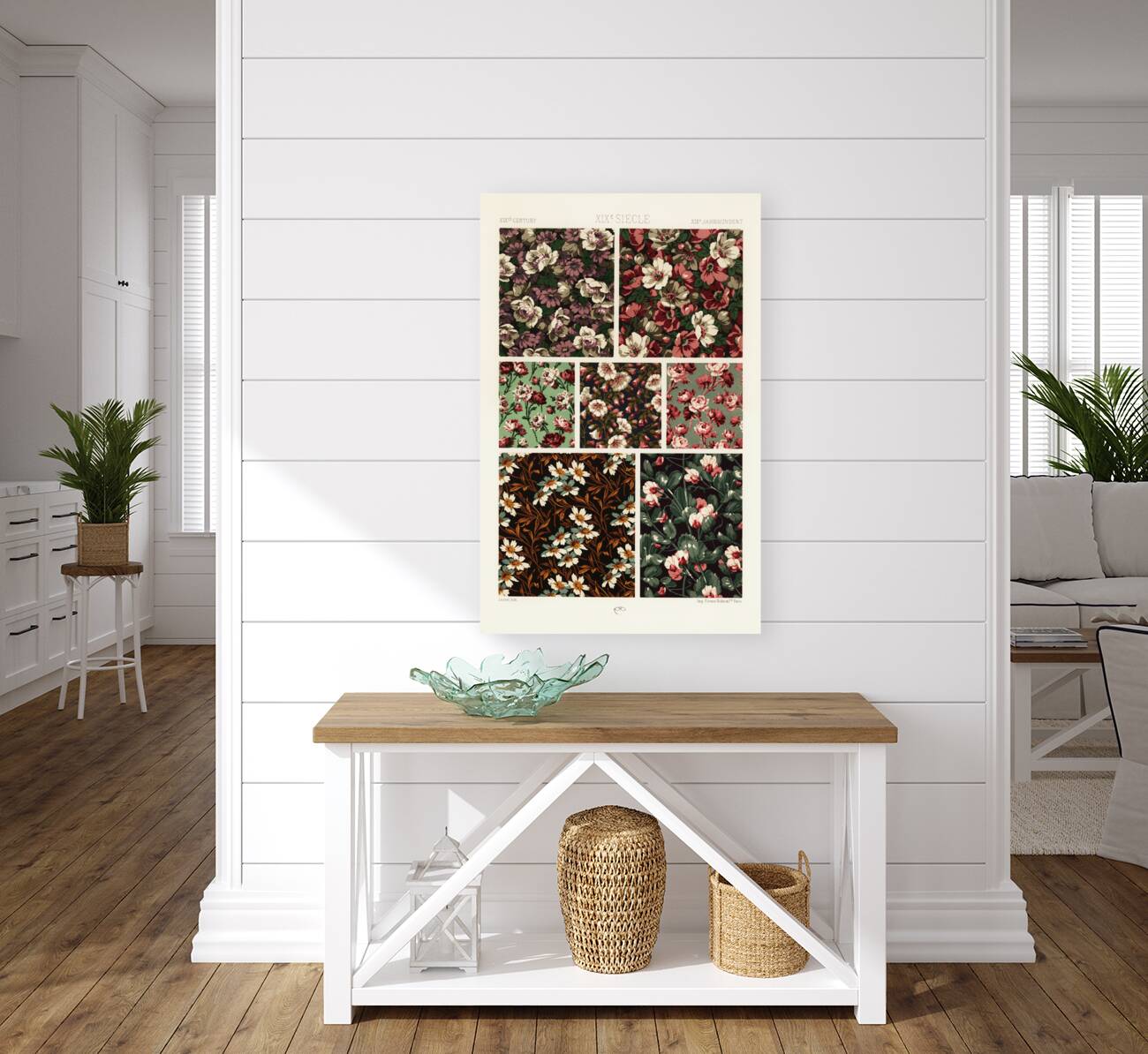 19th Century pattern. 1888 edition Lornement Polychrome by Albert Racine 1825–1893. Reproduction