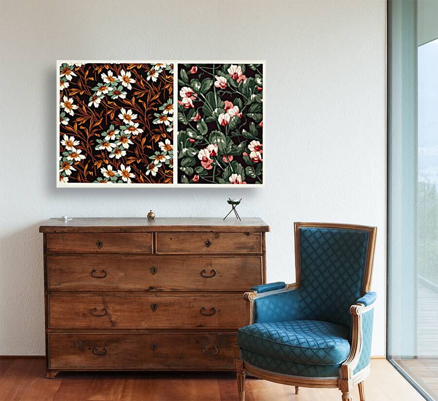 Antique illustration of the grammar of ornament pattern. 1888 edition Lornement Polychrome by Albert Racine 1825–1893. Reproduction