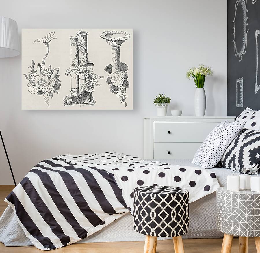 Chinese decorative elements. 1888 edition Lornement Polychrome by Albert Racine 1825–1893. Reproduction