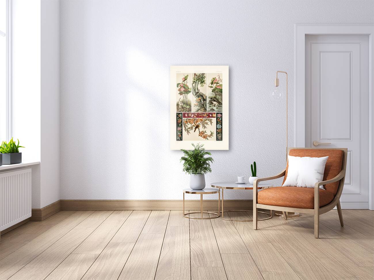 Chinese pattern. 1888 edition Lornement Polychrome by Albert Racine 1825–1893. Reproduction