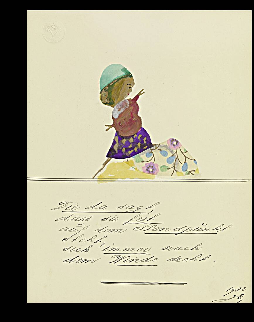 ‘Die da sagt …’ 1932  My Pictures Become Wilder and Wilder By John Elsas Reproduction