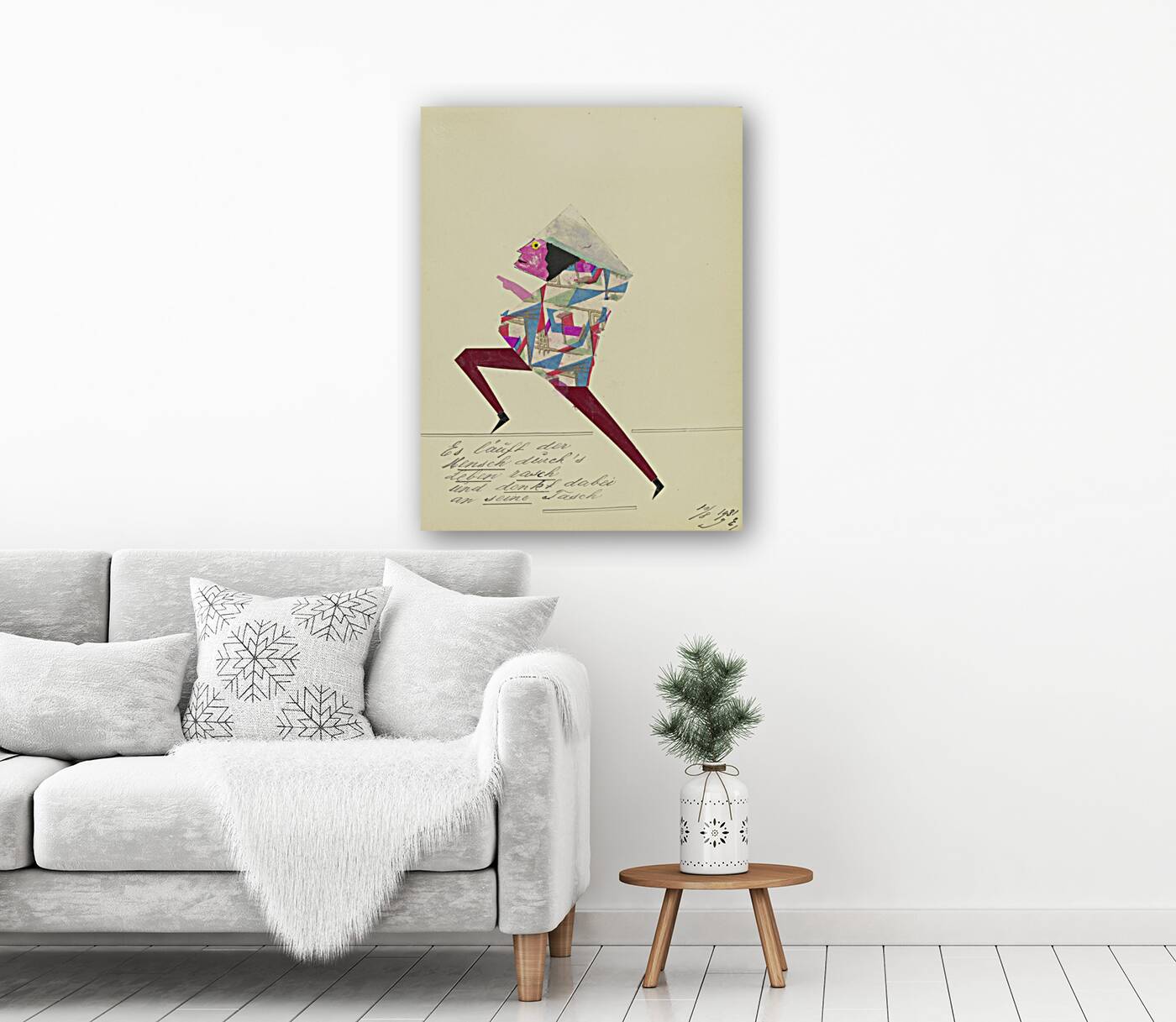 ‘Es läuft der Mensch durch‘s Leben rasch …’ 1931  My Pictures Become Wilder and Wilder By John Elsas Reproduction