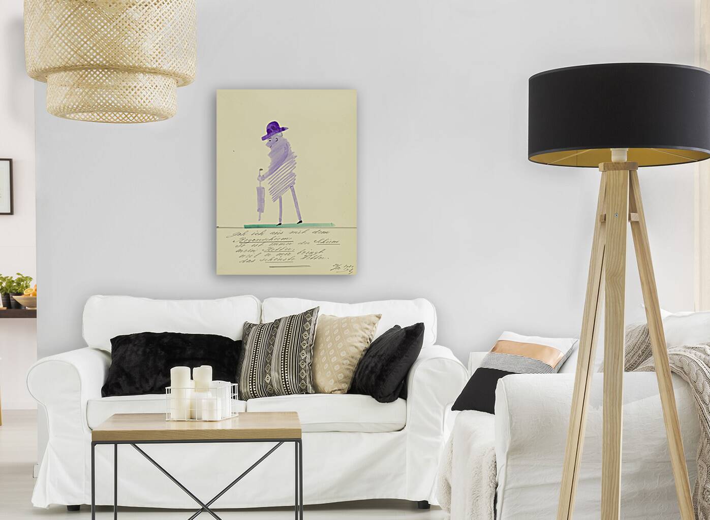 ‘Geh ich aus mit dem Regenschirm …’ 1930  My Pictures Become Wilder and Wilder By John Elsas Reproduction