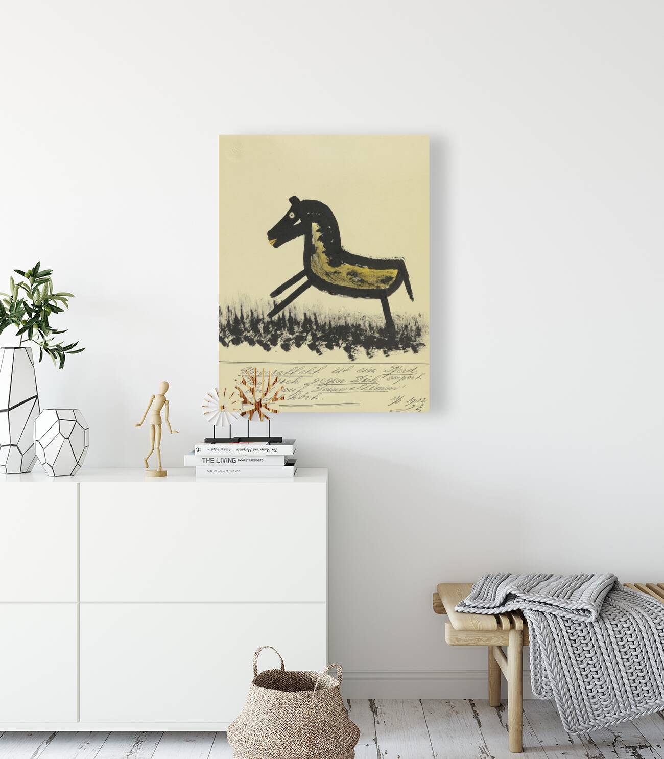 Ungesattelt ist ein Pferd … 1932  My Pictures Become Wilder and Wilder By John Elsas Reproduction