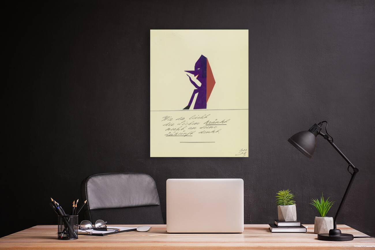 ‘Wer da leicht die Lieben kränkt …’ 1932  My Pictures Become Wilder and Wilder By John Elsas Reproduction