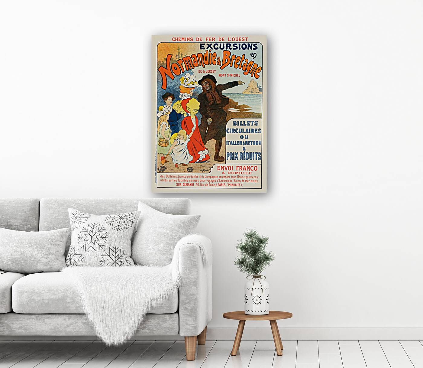 Excursions En Normandie Et Bretagne 1896 Posters by Georges Meunier Reproduction