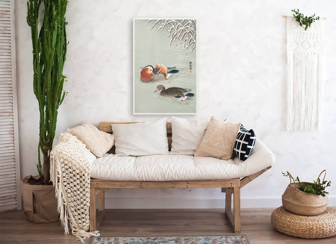 Mandarin ducks 1925 - 1936 by Ohara Koson 1877-1945. Reproduction