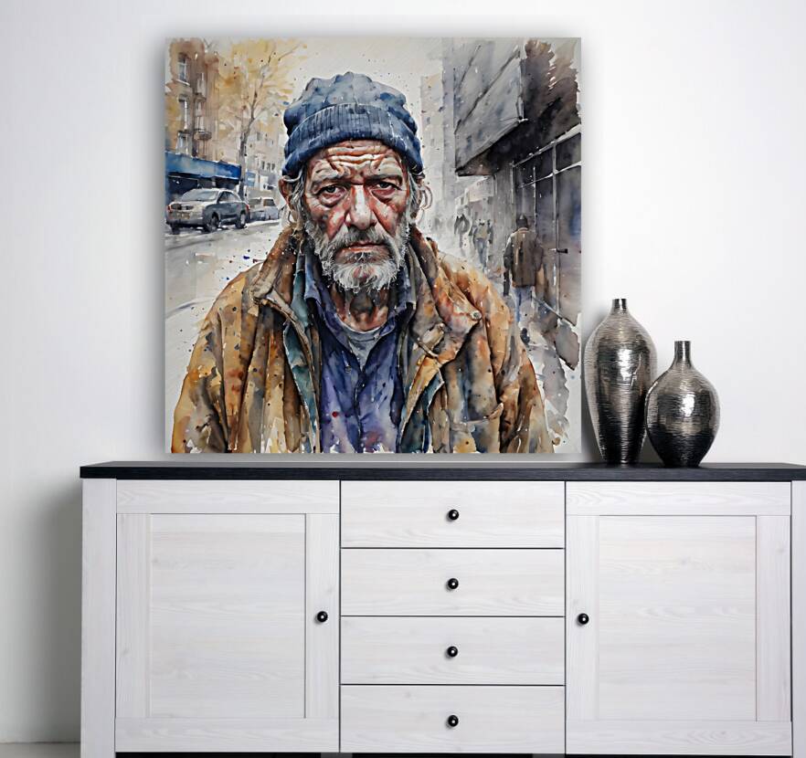 Watercolor Whats Left By Bruce Lazarus Reproduction