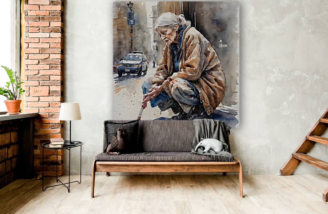 Watercolor  “Deliver Me“  By Bruce Lazarus Reproduction