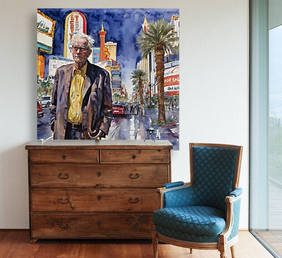 Watercolor  “Maybe Today”  By Bruce Lazarus Reproduction