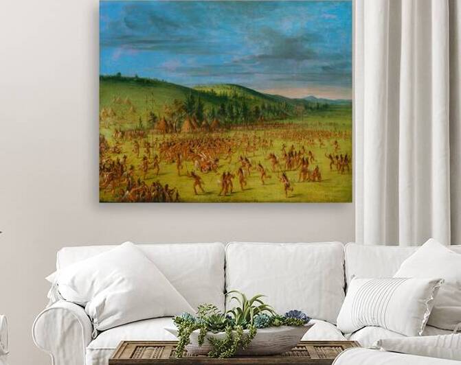 Ball-Play of The Choctaw–Ball Up 1846-1850 by IStockHistory com
