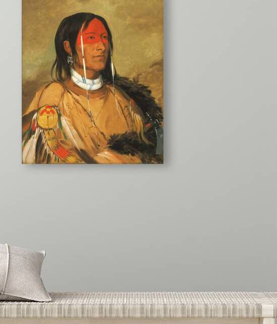 Eeh-Tow-Wées-Ka-Zeet He Who Has Eyes Behind Him Also Known As Broken Arm a Foremost Brave 1832 by IStockHistory com