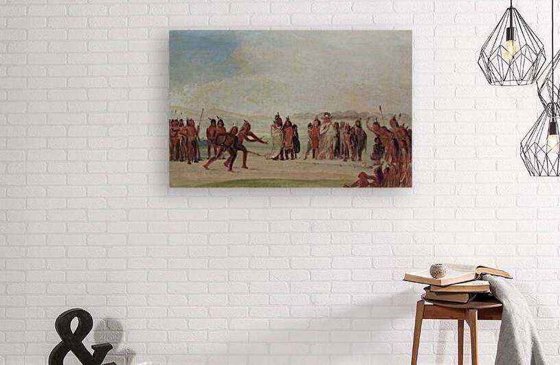 Tchung-Kee a Mandan Game Played With a Ring And Pole 1832-1833 by IStockHistory com