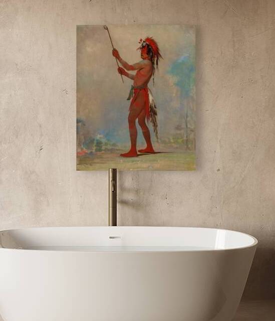 We-Chúsh-Ta-Dóo-Ta Red Man a Distinguished Ball Player 1835 by IStockHistory com