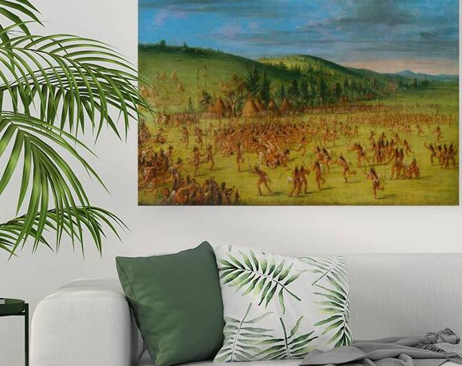 Ball-play of the Choctaw–Ball Up by IStockHistory com