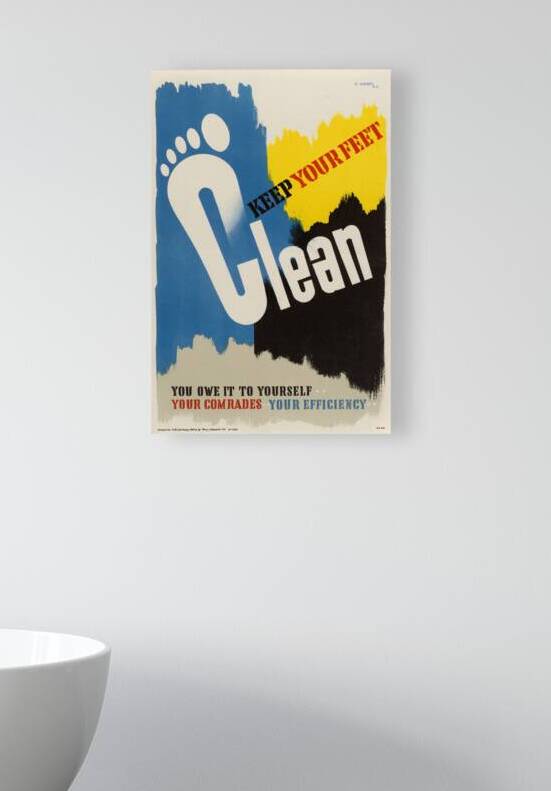 Keep Your Feet Clean Reproduction