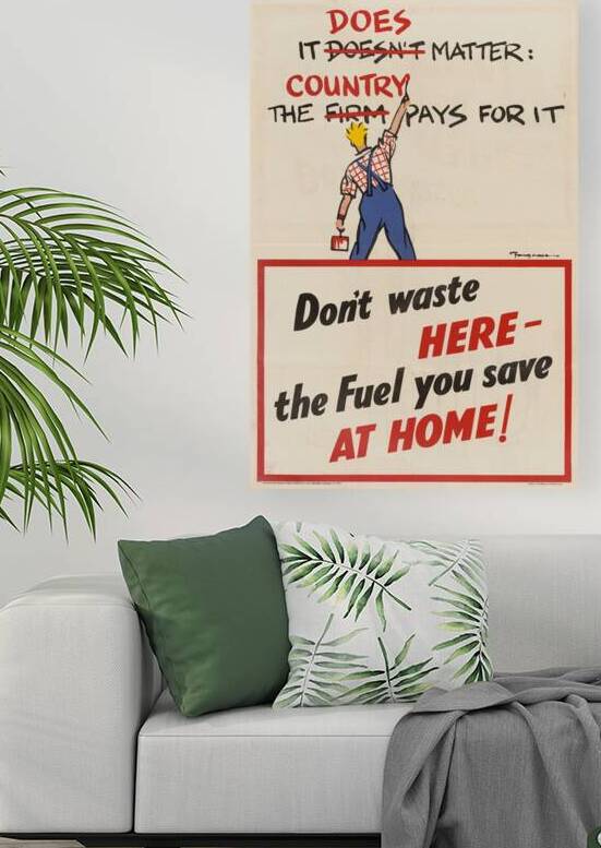 Don’t Waste Here – The Fuel You Save at Home by IStockHistory com