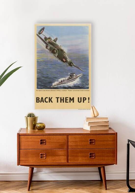 The Capture of the German Submarine U 570 by a Lockheed ‘Hudson’ of the British Coastal Command – Back Them Up! by IStockHistory com