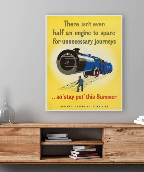 There Isn’t Even Half an Engine to Spare for Unnecessary Journeys…so ‘Stay Put’ this Summer by IStockHistory com
