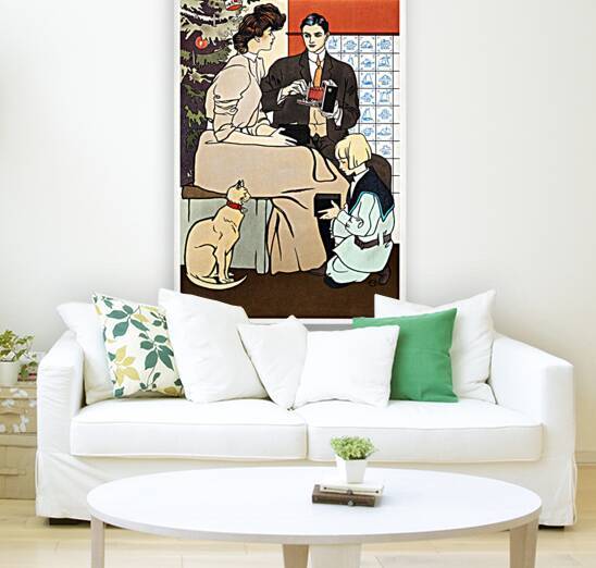 Vintage Christmas Poster ca. 1890-1907 by Edward Penfield by IStockHistory com