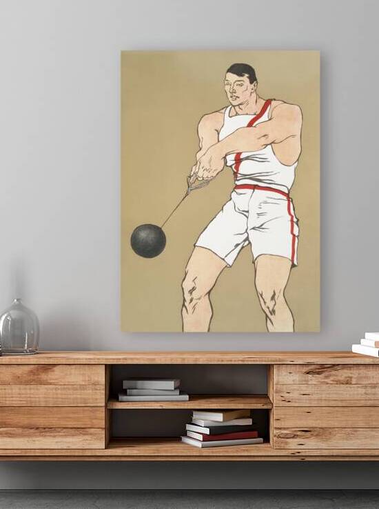 Hammer Throw 1908 by Edward Penfield by IStockHistory com