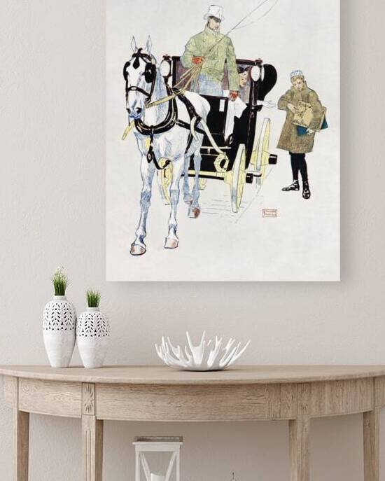 Vintage carriage 1893 by Edward Penfield by IStockHistory com