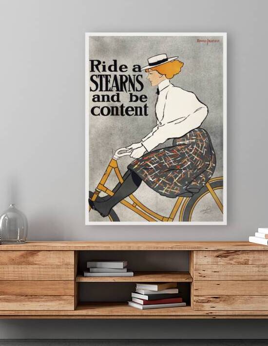 Ride a Stearns and be content 1896 by Edward Penfield by IStockHistory com