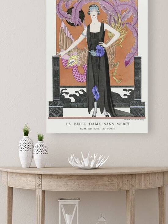 La belle dame sans merci: Robe du soir de Worth 1921 fashion illustration  by George Barbier.  by IStockHistory com