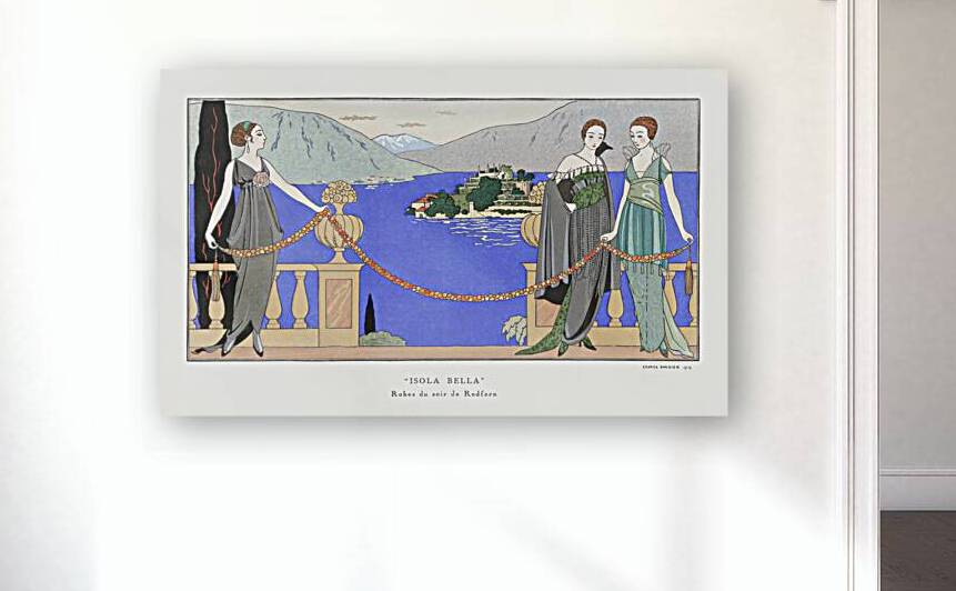 Isola Bella Robes du soir de Redfern 1914 fashion illustration  by George Barbier.  by IStockHistory com