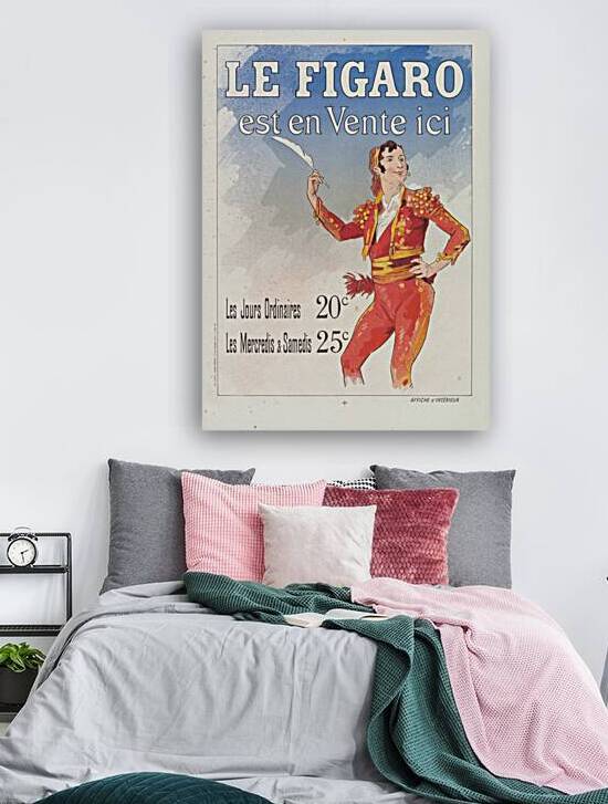 Reclamebiljet voor Le Figaro 1885 Poster by Jules Chéret by IStockHistory com