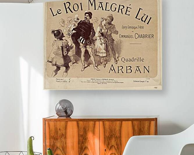 Le Roi Malgré Lui 1887 Poster by Jules Chéret by IStockHistory com