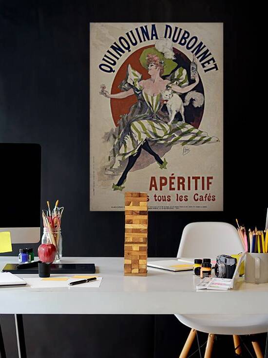 Quinquina Dubonnet apéritif dans tous les cafés 1895 Poster by Jules Chéret by IStockHistory com