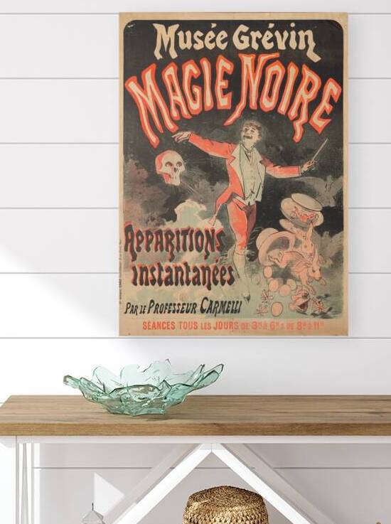 Musée Grévin Black Magic 1887 Poster by Jules Chéret by IStockHistory com