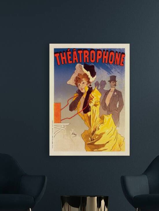 Théâtrophone 1896 Poster by Jules Chéret by IStockHistory com