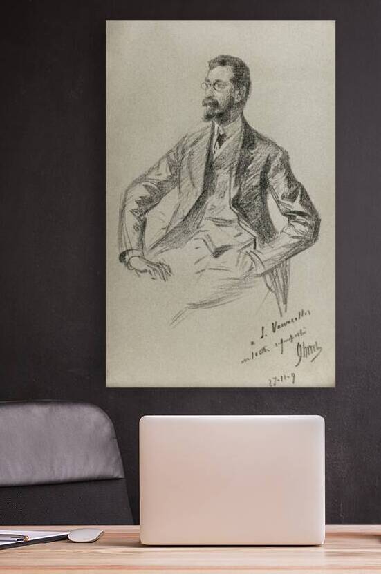 Portrait of Louis Vauxcelles 1909 Drawings by Jules Chéret by IStockHistory com