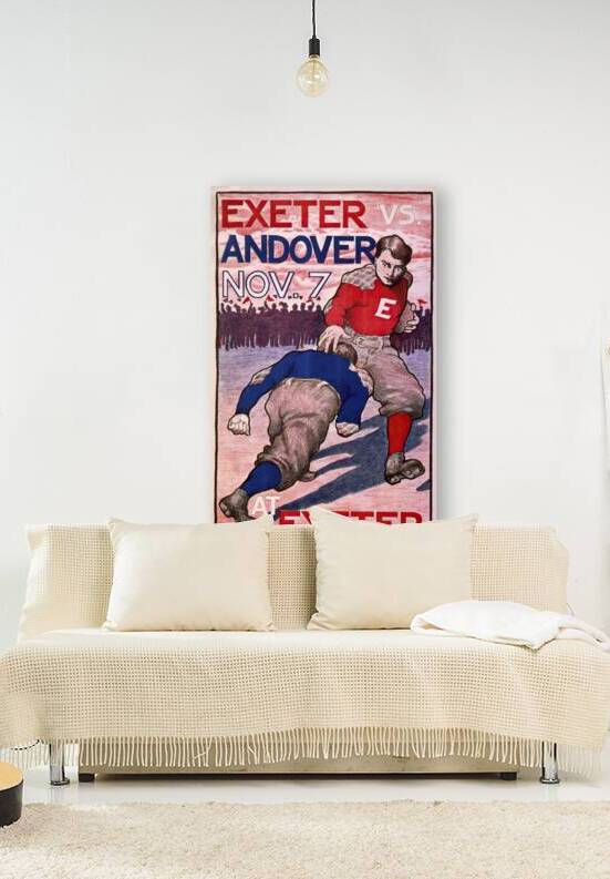 Exeter vs. Andover Nov. 7 at Exeter 1903 Poster by Bristow Adams American 1875 – 1956 by IStockHistory com