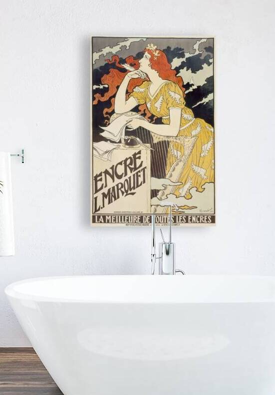 Encre L. Marquet 1892 Poster by Eugène Samuel Grasset by IStockHistory com