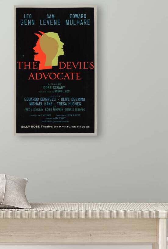 The Devil’s Advocate 1962 Artcraft Lithograph Poster 1905–1970 by IStockHistory com