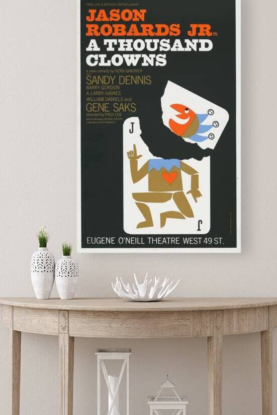 A Thousand Clowns 1962Ted Trinkaus American 20th Century  Artcraft Lithograph Poster 1905–1970 by IStockHistory com